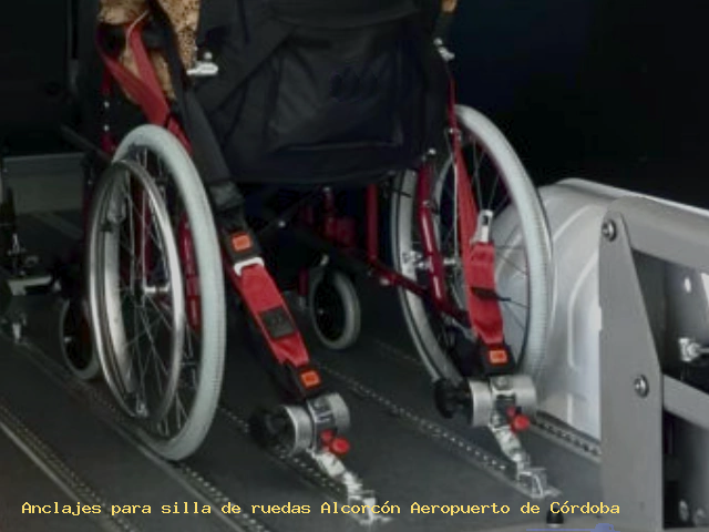 Fijaciones de silla de ruedas Alcorcón Aeropuerto de Córdoba